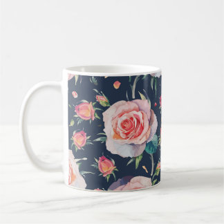 Mug Roses et Rosebuds : Floral Seamless.