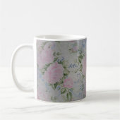 Mug Roses floraux roses Vintages (Gauche)