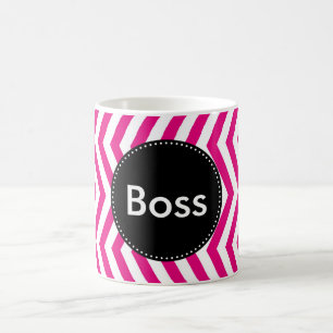 Mug Roses indien et Chevron blanc minuscule