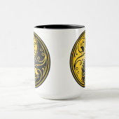 Mug Roses, jaune et noir de Yin Yang (Centre)