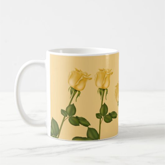 Mug Roses jaunes (Gauche)