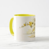 Mug Roses jaunes dans un vase à poterie (Devant gauche)