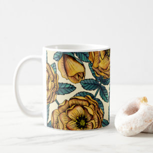 Mug Roses Jaunes d'or - Floral Vintage