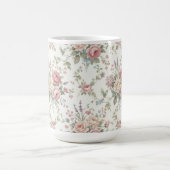 Mug Roses pastel élégant shabby chic (Centre)