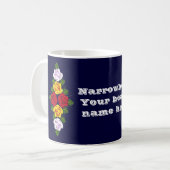 Mug Roses personnalisés de Narrowboat (Devant gauche)
