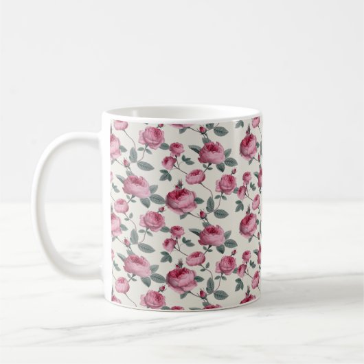Mug Roses roses (Gauche)
