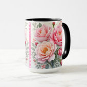 Mug Roses roses beaux luxe collection populaire (Devant droit)