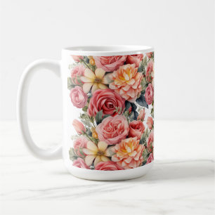Mug Roses roses coralpink de Cottagecore
