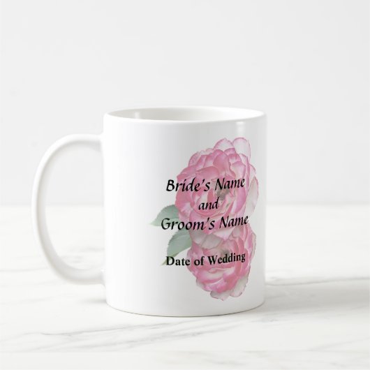 Mug Roses roses et blanches (Gauche)