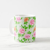 Mug Roses roses florales Motif-2367 (Devant gauche)