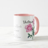 Mug Roses roses Juin Mois de naissance Fleur (Devant droit)