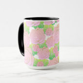Mug Roses roses légères (Devant gauche)