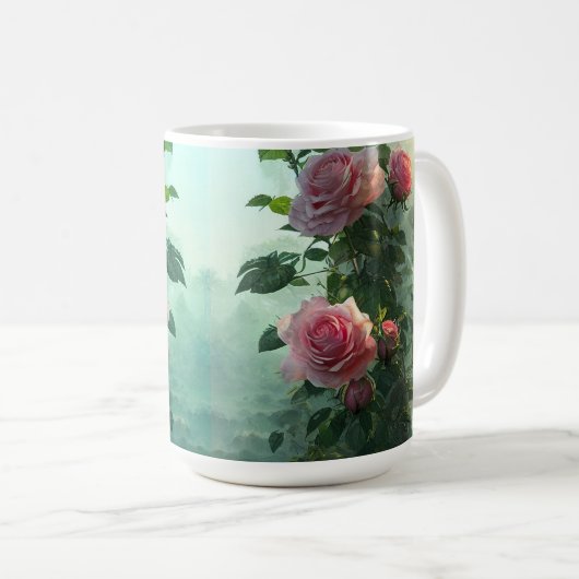 Mug Roses roses - Mug, Coupe (Devant droit)