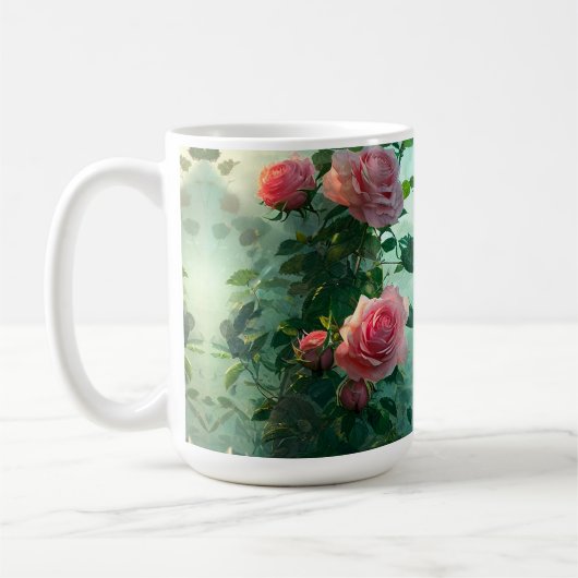 Mug Roses roses - Mug, Coupe (Gauche)