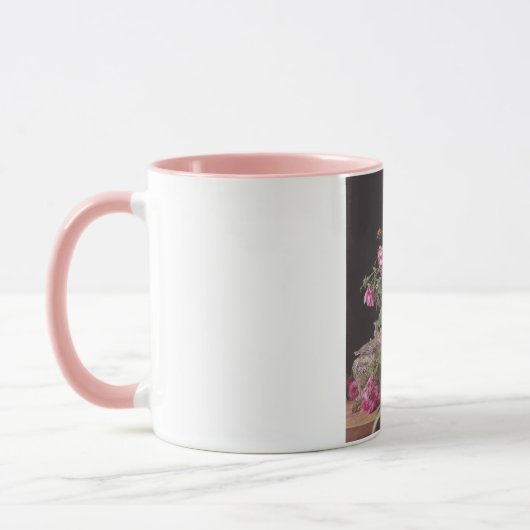 Mug Roses roses (par Ferdinand Georg Waldmüller) (Gauche)