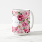 Mug Roses roses romantiques Floral (Devant droit)