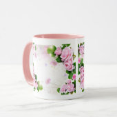 Mug Roses roses romantiques Musique (Devant gauche)