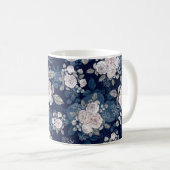 Mug Roses roses roses Bleu foncé : Vintage (Devant droit)