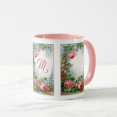 MUG ROSES ROSES ROSES ET JASMINES MONOGRAMME FLORAL (Devant droit)