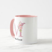 Mug Roses Roses Roses Personnalisées Cadeau d'anni (Devant gauche)