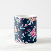 Mug Roses roses roses vives Motif Floral Monogramme (Centre)