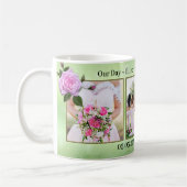 Mug Roses roses sur Musique Mariage Vert (Gauche)