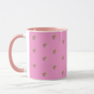 Mug Roses roses sur rose