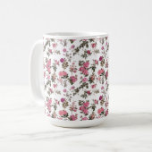 Mug Roses roses vintage (Devant gauche)