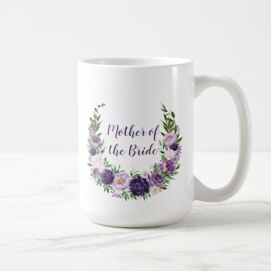 Mug Roses roses violettes, lavande et roses Mère de la (Droite)