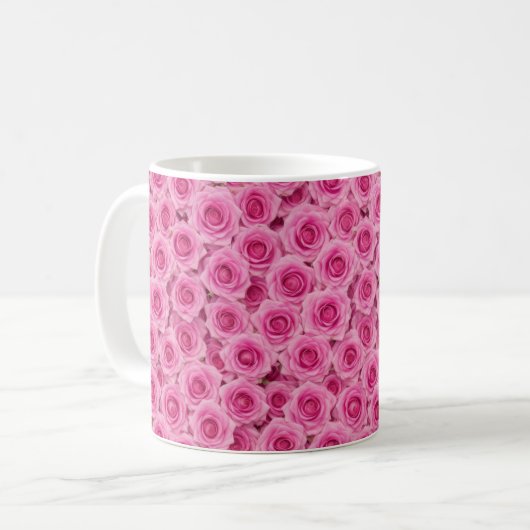 Mug Roses roses vives (Devant gauche)
