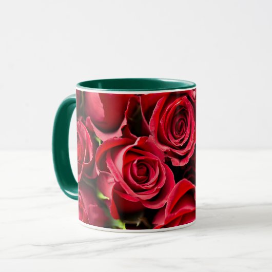 Mug Roses rouges (Devant gauche)