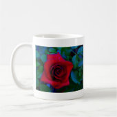 Mug Roses rouges aux tons bleus (Gauche)