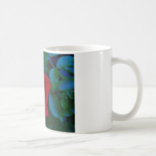 Mug Roses rouges aux tons bleus
