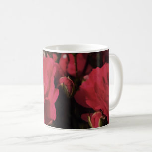 Mug Roses rouges bourgeons frais floraison feuille bri