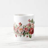 Mug Roses rouges et roses (Centre)