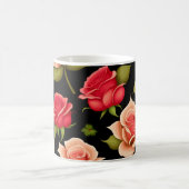 Mug Roses rouges florales (Centre)