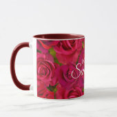 Mug Roses Rouges Je t'aime Nom (Gauche)
