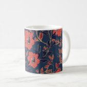 Mug Roses rouges Peonies Arrière - plan foncé (Devant droit)