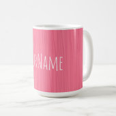 Mug Roses sur cordes roses personnalisables (Devant droit)