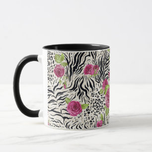 Mug Roses sur le motif animal