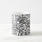 Mug Roses Vintages en noir et blanc (Centre)