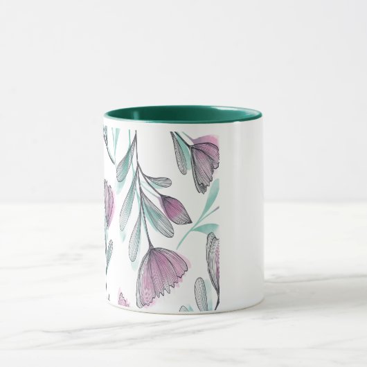 Mug Roses violets (Centre)