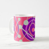 Mug Roses, violettes, oranges (Devant gauche)