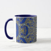 Mug Rosette géométrique mandala Fractale rétro Hippie (Gauche)
