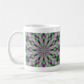 Mug Rosettes de Noël en violet, vert et noir (Gauche)