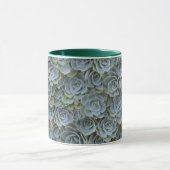 MUG ROSETTES DE PLANTE SUCCULENTE GRIS VERT (Centre)