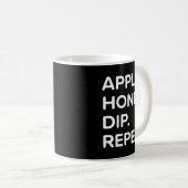 Mug Rosh Hashanah Honey Dip Repeat Jewish New Year 202 (Devant droit)