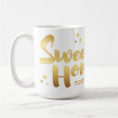 Mug Rosh Hashanah Juif Hébreu New Year Coff (Gauche)