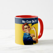Mug Rosie la riveteuse | Musique | Anglais (Devant droit)