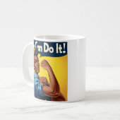 Mug Rosie le Riveter African American Lady (Devant gauche)